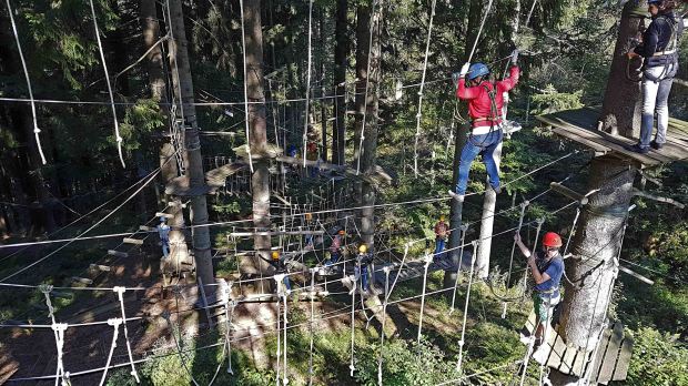Kletterwald Bärenfalle Alpsee Bergwelt