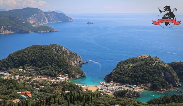 Paleokastritsa Insel Korfu Griechenland Strand