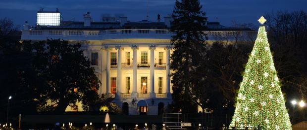 washington-dc-national-christmas-tree-vor-dem-weisen-haus-foto-destination-dc Der Weihnachtsbaum vor dem Weißen Haus in Washington. Foto: Destination DC